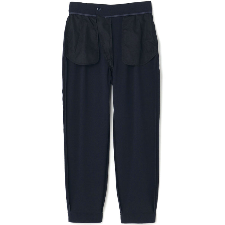 シルバーライン 【SL】【年間】テーパードパンツ/ネイビー/ウォッシャブル/※裾上げ済仕様 紺中間