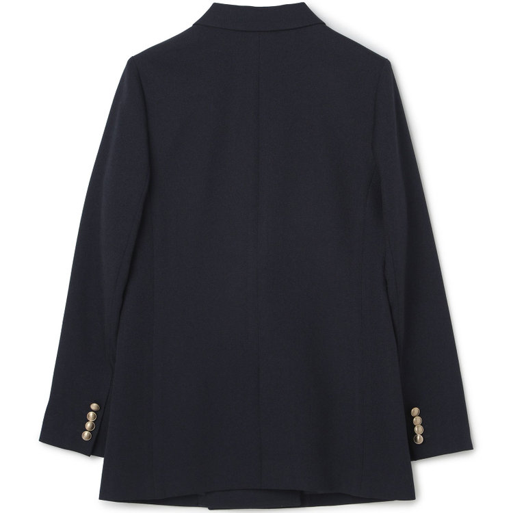 シルバーライン 【SILVER LINE】【秋冬】6釦2掛けダブルブレザー/4S SUSTAINABILITY&ECOLOGY FABRIC/ネイビー×メタル釦 紺中間