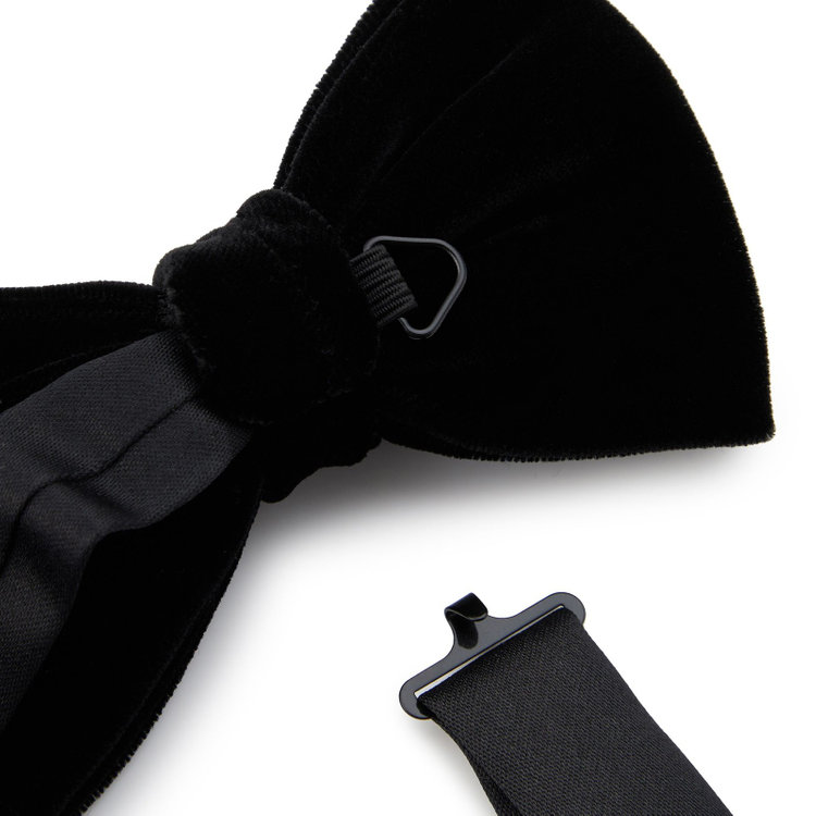 シルバーライン  蝶ネクタイ/ブラック×ベルベット 黒