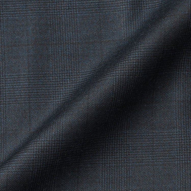 シルバーライン 【先行予約】【CLASSICO TAPERED】【秋冬】2釦シングルスーツ 1タック/ダークグリーン×メランジ調グレンチェック柄/ウエストムーブ/Ermenegildo Zegna Traveller/※裾上げ必要 緑濃色