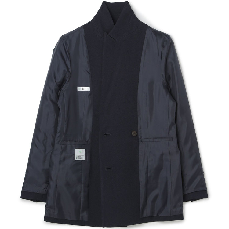 シルバーライン 【SILVER LINE】【秋冬】6釦2掛けダブルブレザー/4S SUSTAINABILITY&ECOLOGY FABRIC/ネイビー×メタル釦 紺中間