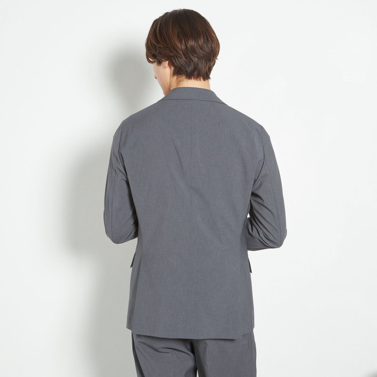 シルバーライン 【RBC】【春夏】2釦シングルスーツ 1タック/グレー/ウエストムーブ/4S AIR SUSTAINABILITY&ECOLOGY FABRIC/COOL MAX/※パンツ裾上げ済仕様 グレー中間