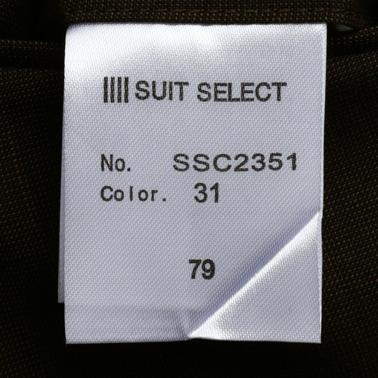 シルバーライン 【CLASSICO TAPERED】【春夏】ウール 1タックテーパードパンツ/ブラウン×ソリッド/ウエストムーブ/ウォッシャブル/※裾上げ必要 茶濃色