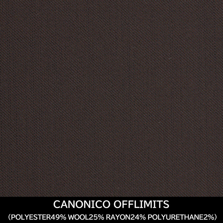 スーツセレクト 【国内縫製】【MEN'S】【パターンオーダー】【SKINNY】【春夏】スーツ/ブラウン/CANONICO OFFLIMITS (POLYESTER49% WOOL25% RAYON24% POLYURETHANE2%) 茶中間