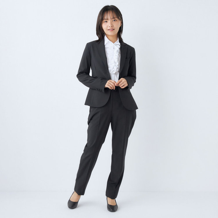 ブラックライン 【SUIT SELECT×Samantha Thavasa】【年間】2釦ジャケット/究極のブラック/4S/マシンウォシャブル 黒