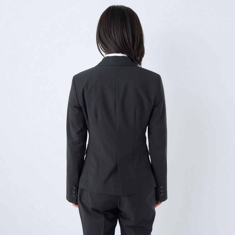 ブラックライン 【SUIT SELECT×Samantha Thavasa】【年間】2釦ジャケット/究極のブラック/4S/マシンウォシャブル 黒