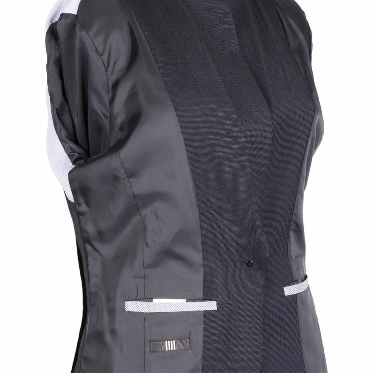 スーツセレクト 【WEB限定/OUTLET】【SKINNY】【年間】1釦シングルジャケット/ネイビー×ピンヘッド/ウォッシャブル ネイビー系(紺)