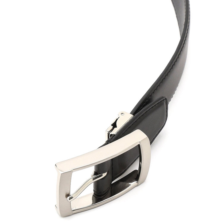 ブラックライン ピンバックルベルト 3.0幅/ブラック(ウエスト91cmまで対応) 黒