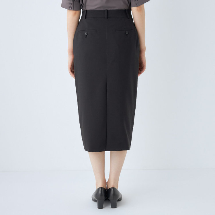 シルバーライン 【SL】【年間】2釦シングルスカートスーツ/ブラック/ウォッシャブル/Naturemier 黒