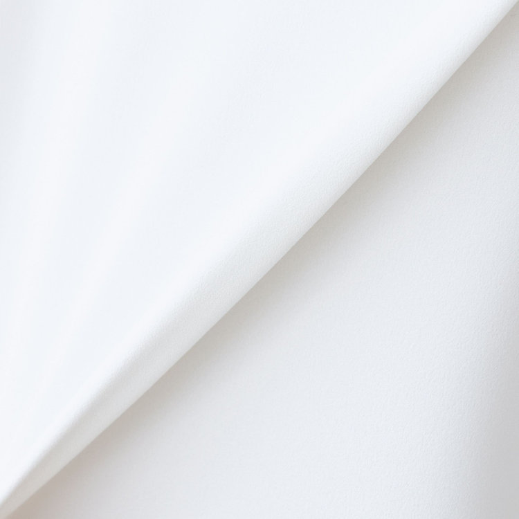 シルバーライン 【SL/7分袖】2WAYロールカラープルオーバー/ホワイト 白