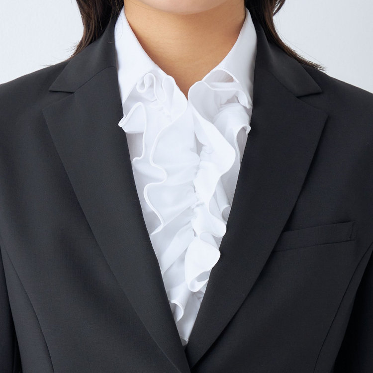 ブラックライン 【SUIT SELECT×Samantha Thavasa】【年間】2釦ジャケット/究極のブラック/4S/マシンウォシャブル 黒