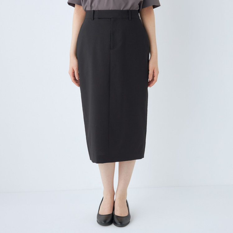 シルバーライン 【SL】【年間】2釦シングルスカートスーツ/ブラック/ウォッシャブル/Naturemier 黒