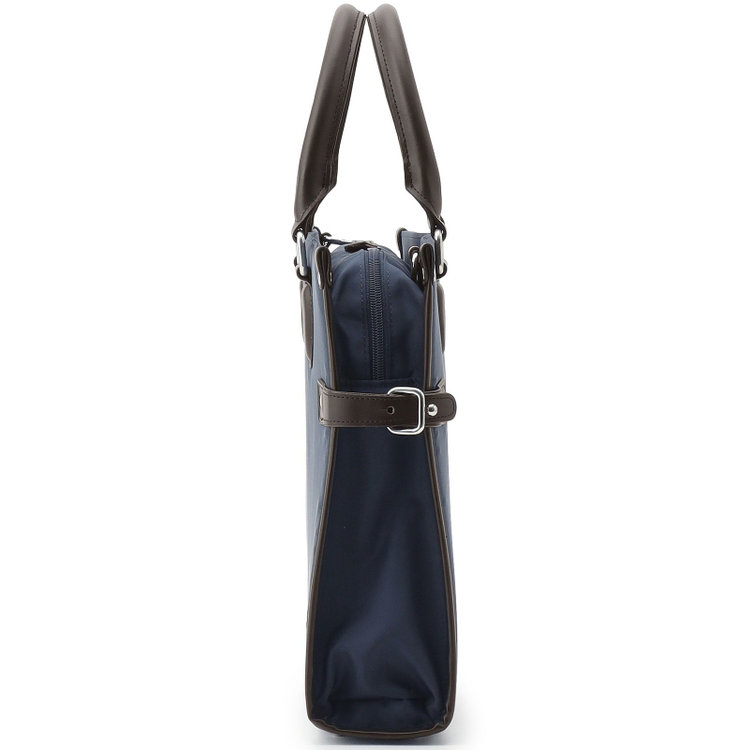 シルバーライン ブリーフケース/ネイビー/ショルダーストラップ付き 紺中間