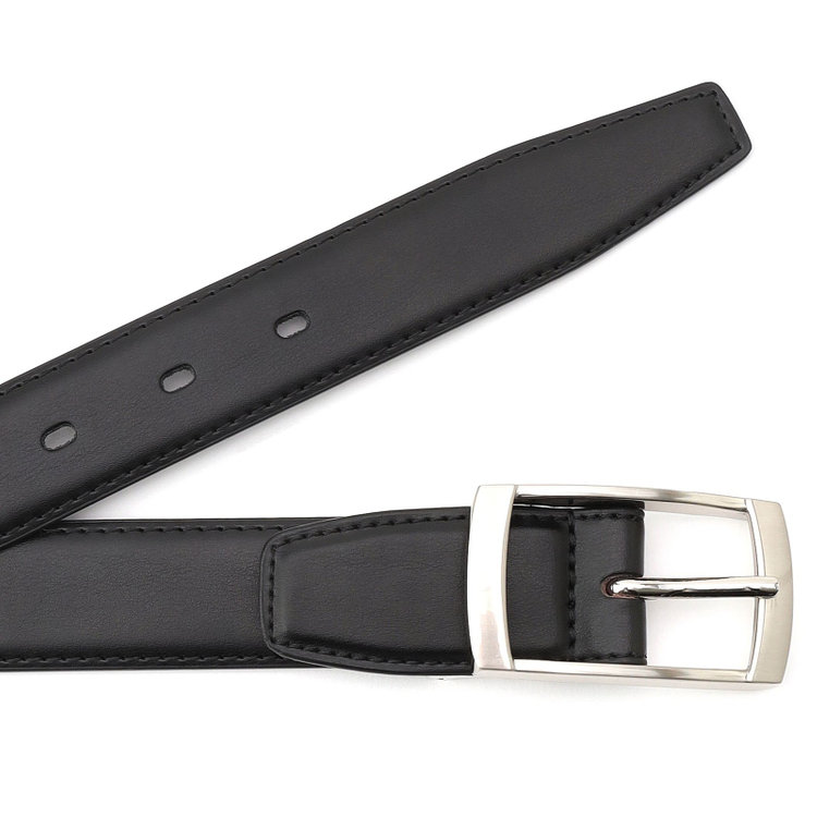 ブラックライン ピンバックルベルト 3.0幅/ブラック(ウエスト91cmまで対応) 黒