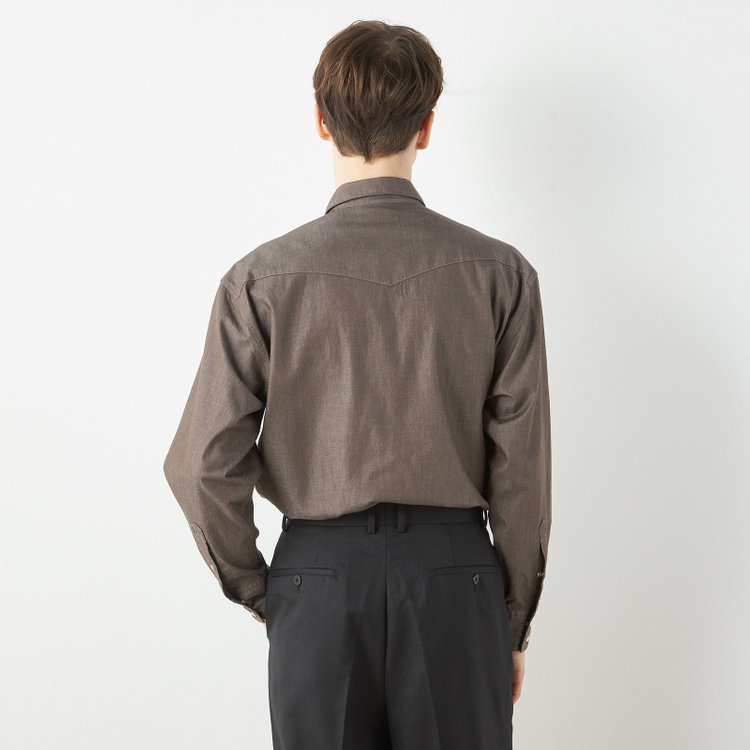 シルバーライン 【発送在庫あり】【RBC】シャツ/ブラウン 茶中間