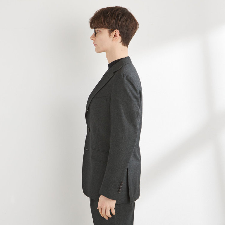 シルバーライン 【CLASSICO TAPERED】【秋冬】3釦段返りシングルスーツ 2タック/グリーン/ウエストムーブ/MARZOTTO/※裾上げ必要 緑濃色