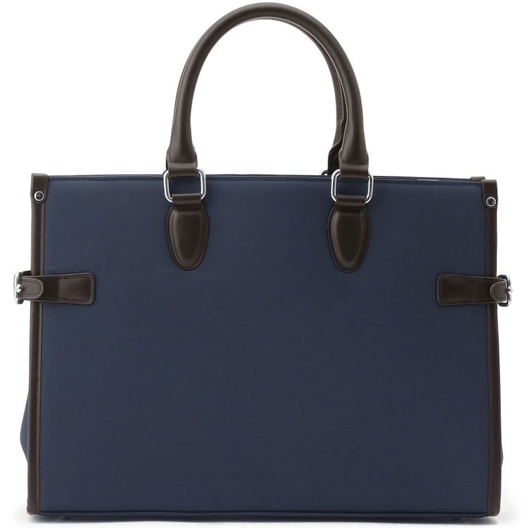 シルバーライン ブリーフケース/ネイビー/ショルダーストラップ付き 紺中間