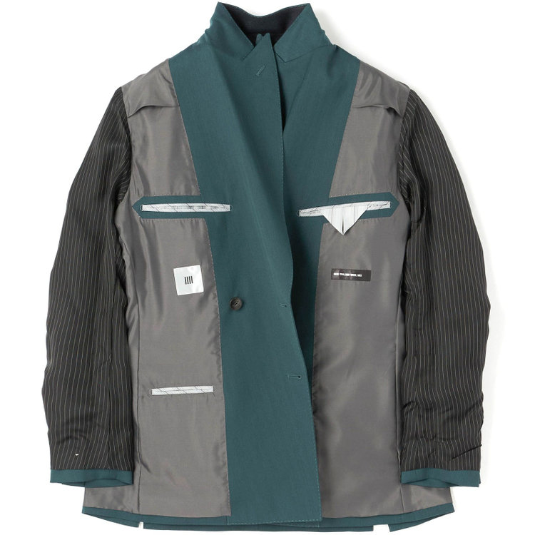 シルバーライン 【CLASSICO TAPERED】【春夏】6釦2掛けダブルスーツ 2タック/グリーン/NEW ZEALAND WOOL MIX/裾直し必要 緑中間