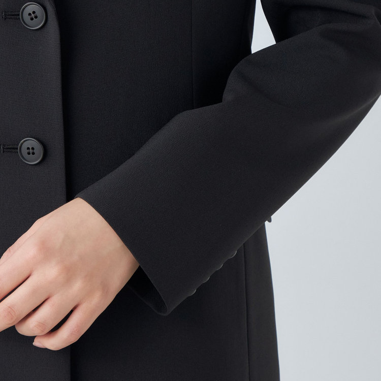 シルバーライン 【SL】【年間】2釦シングルスカートスーツ/ブラック/ウォッシャブル/Naturemier 黒