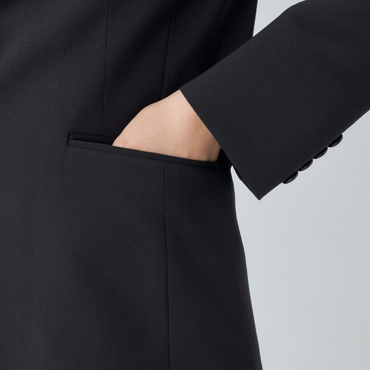 シルバーライン 【SL】【年間】2釦シングルスカートスーツ/ブラック/ウォッシャブル/Naturemier 黒