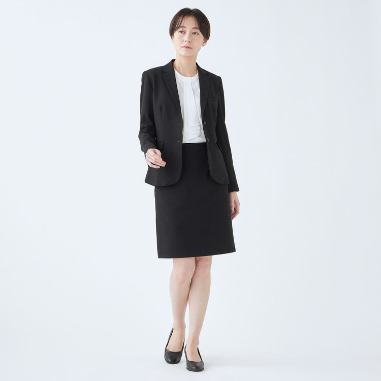 ブラックライン 【就活.】【年間】【BL】2釦ジャケット/ブラック/ウォッシャブル＆ストレッチ 黒