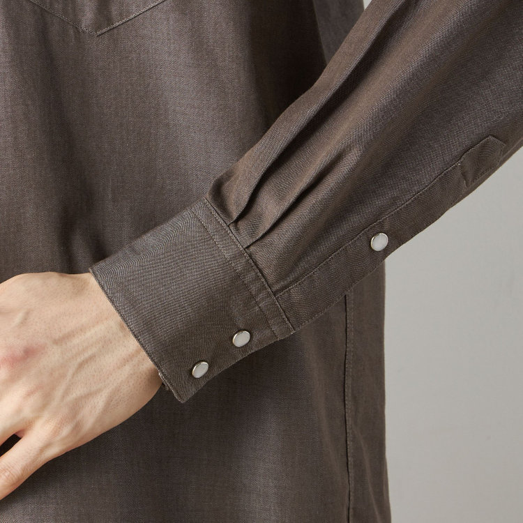 シルバーライン 【発送在庫あり】【RBC】シャツ/ブラウン 茶中間