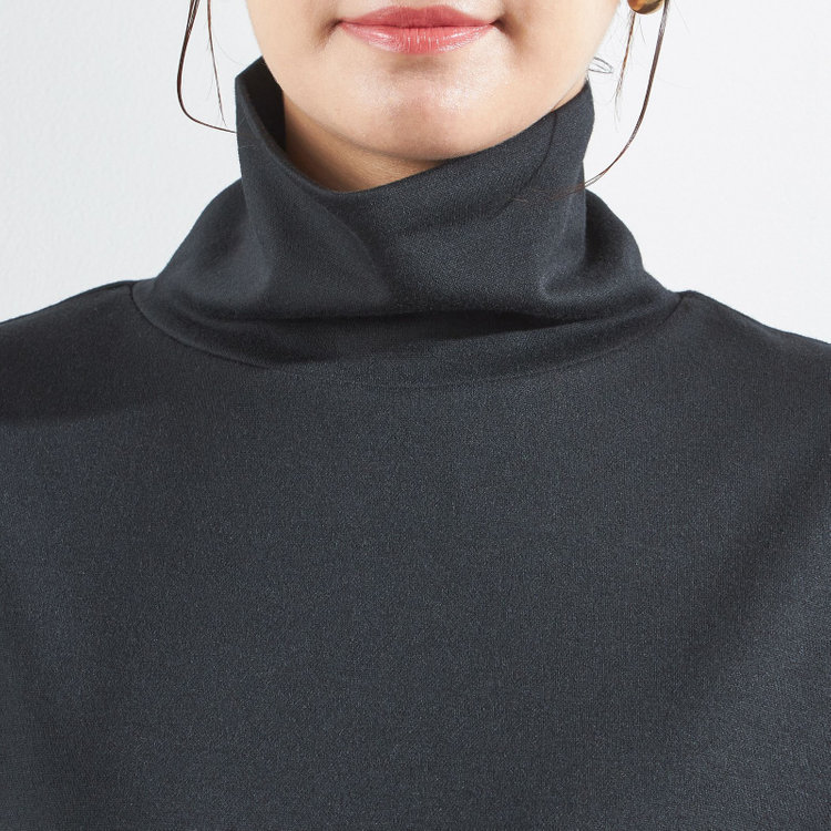 シルバーライン 【SILVER LINE】【秋冬】オフタートルカットソー/ブラック 黒