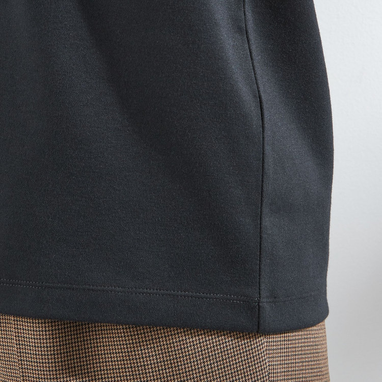 シルバーライン 【SILVER LINE】【秋冬】オフタートルカットソー/ブラック 黒