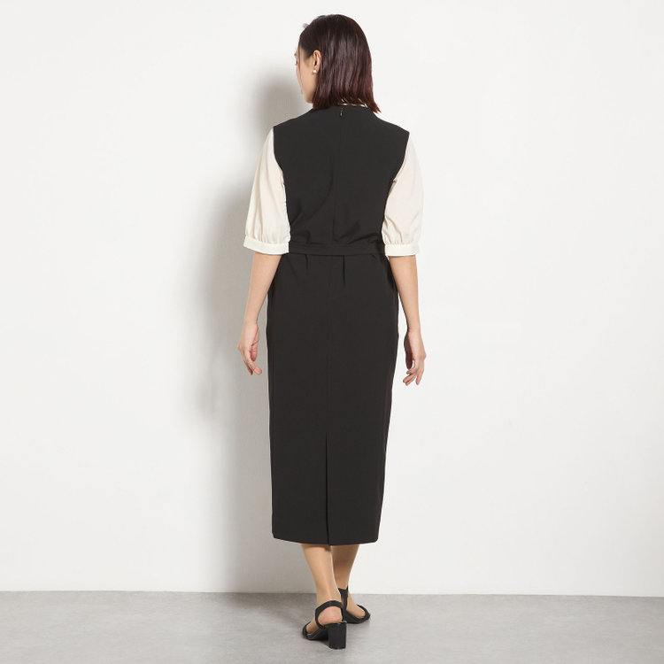 ブラックライン 【セットアップ対応】ジャンパースカート/ブラック 黒