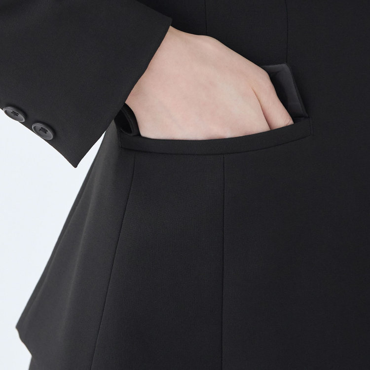 ブラックライン 【就活.】【年間】【BL】2釦ジャケット/ブラック/ウォッシャブル＆ストレッチ 黒