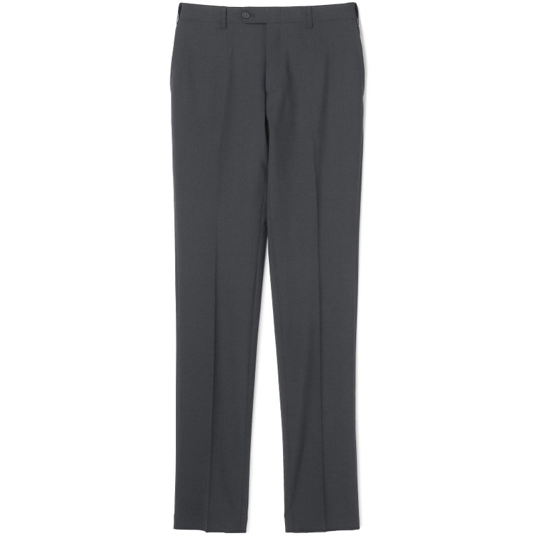 ブラックライン 【SLIM TAPERED】【春夏】0タックテーパードパンツ/ブラック×マイクロチェック/ウエストムーブ/ウォッシャブル/4S/※裾上げ必要 黒