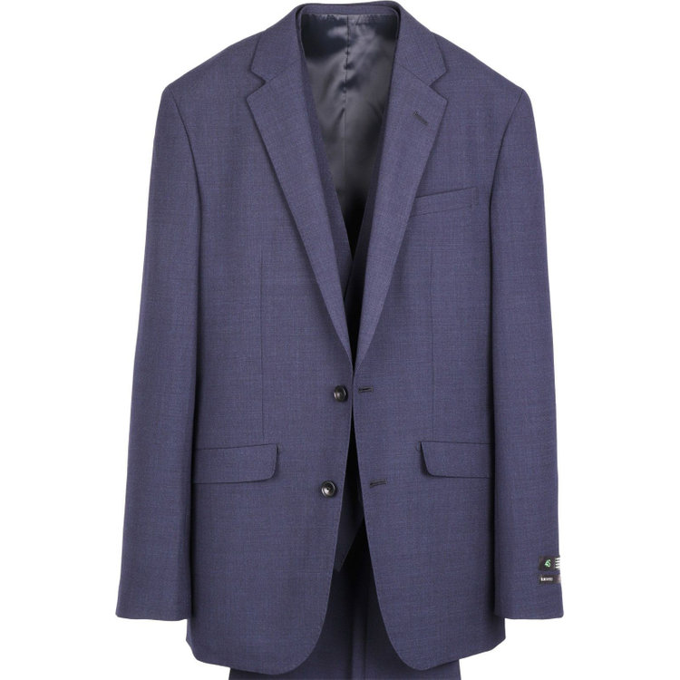 スーツセレクト 【WEB限定/OUTLET】【SLIM TAPERED_2】【春夏】2釦シングルスリーピーススーツ 0タック/ネイビー/4S SUSTAINABILITY&ECOLOGY FABRIC ネイビー系(紺)