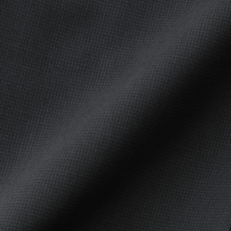 ブラックライン 【SLIM TAPERED】【春夏】0タックテーパードパンツ/ブラック×マイクロチェック/ウエストムーブ/ウォッシャブル/4S/※裾上げ必要 黒