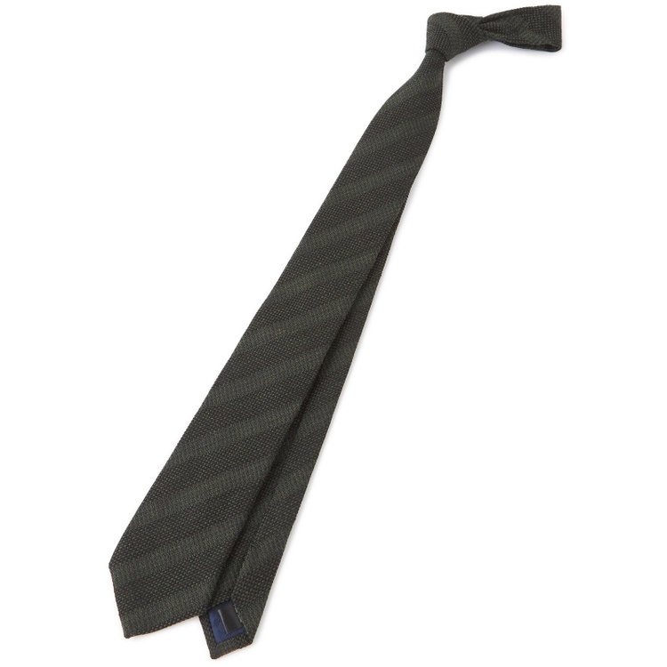 ブラックライン 【BL】ウールシルクストライプネクタイ 7.5cm幅/グリーン その他