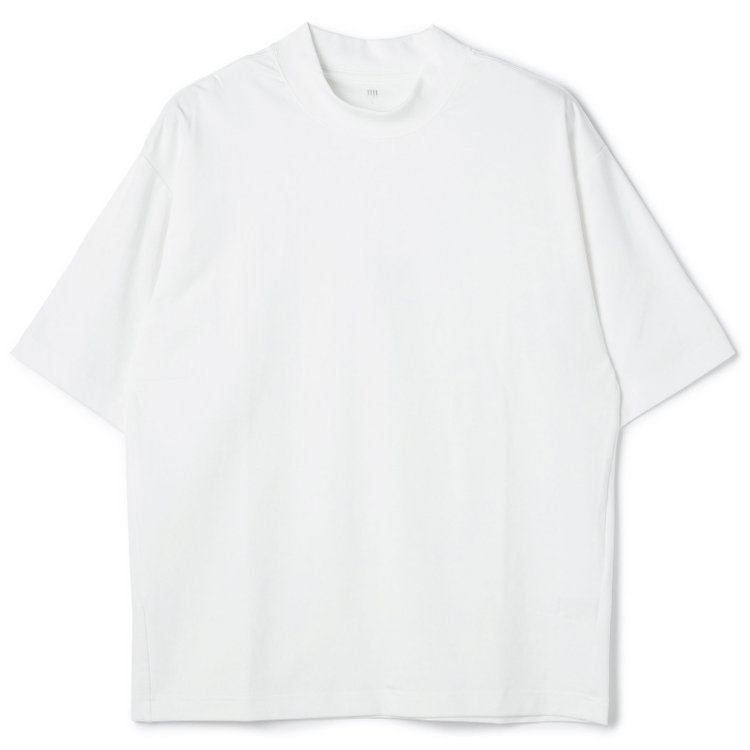 スーツセレクト 【RBC/五分袖】プレミアムコットンTシャツ / モックネック / ホワイト 白