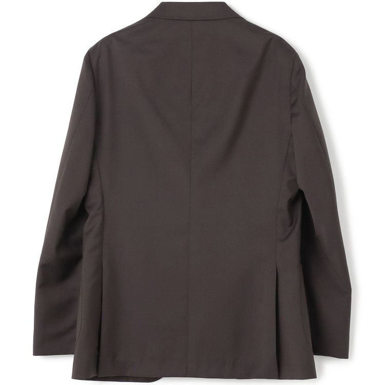 シルバーライン 【発送在庫あり】【CLASSICO TAPERED】【春夏】3釦段返りシングルスーツ 2タック/ブラウン×シャドーストライプ/パッチポケット/ウエストムーブ仕様/MARZOTTO/※パンツ裾直し必要 茶濃色