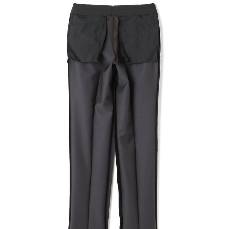 シルバーライン 【発送在庫あり】【CLASSICO TAPERED】【春夏】3釦段返りシングルスーツ 2タック/ブラウン×シャドーストライプ/パッチポケット/ウエストムーブ仕様/MARZOTTO/※パンツ裾直し必要 茶濃色