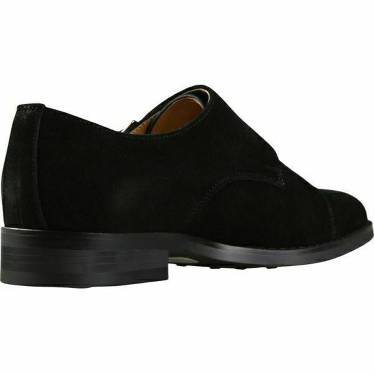 ブラックライン 【WEB限定/OUTLET】【SL】ダブルモンクストラップ ドレスシューズ/ブラック×スエード ブラック系(黒)