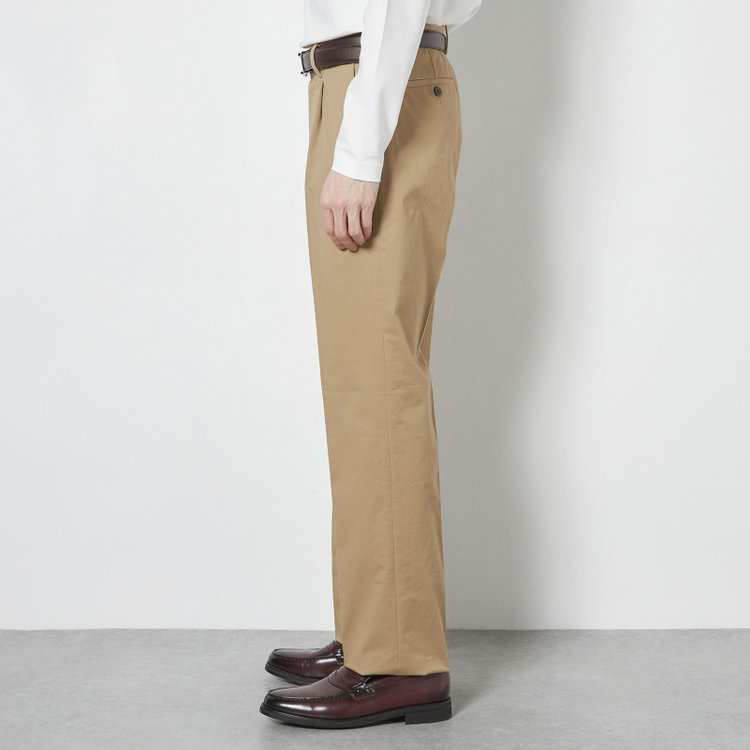 シルバーライン 【CLASSICO STRAIGHT】【年間】1タックテーパードパンツ/ベージュ/※裾上げ必要 その他