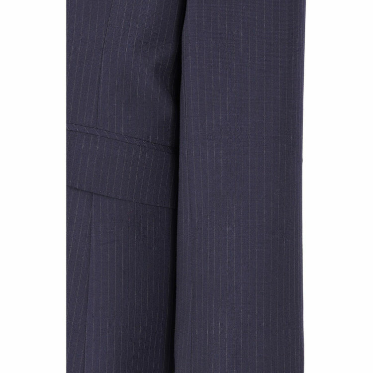 スーツセレクト 【WEB限定/OUTLET】【発送在庫あり】【SUIT SELECT×Samantha Thavasa】【年間】1釦ジャケット/ネイビー×ストライプ/4S/マシンウォシャブル ネイビー系(紺)