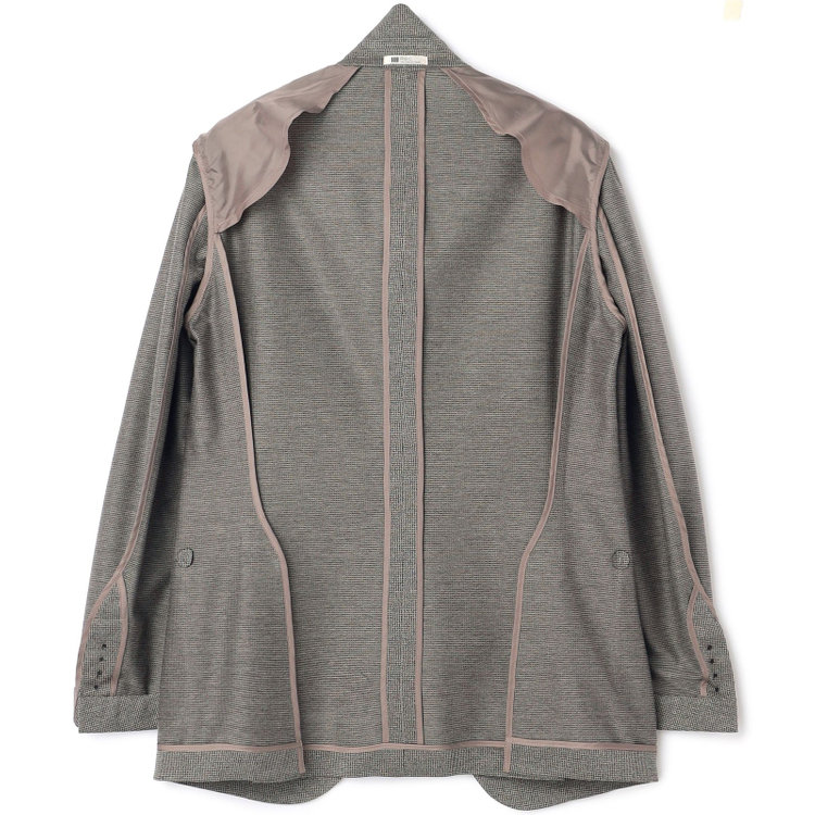 シルバーライン 【5DAYS CLOSET】【RBC】【春夏】2釦シングルジャケット/グレー×ハウンドトゥース/パッチポケット グレー中間