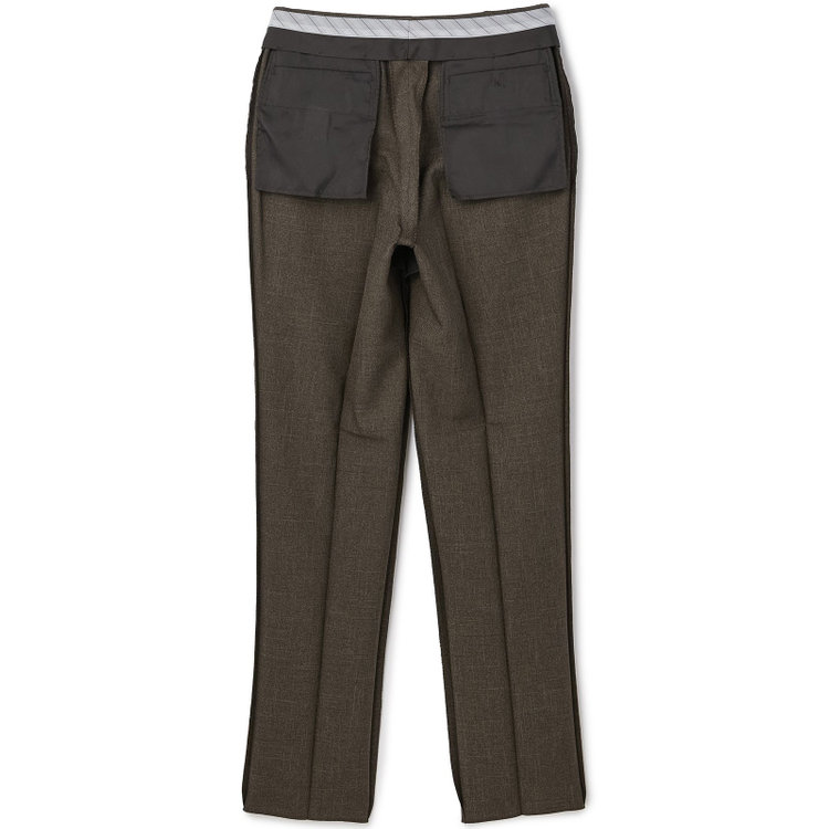 シルバーライン 【5DAYS CLOSET】【RBC】【秋冬】TUMUGITO 1タックテーパードパンツ セットアップ対応/ ブラウン×ツイル /ウエストムーブ /ウォッシャブル ※裾上げ必要 茶中間