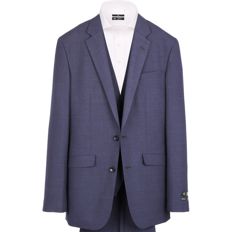 スーツセレクト 【WEB限定/OUTLET】【SLIM TAPERED_2】【春夏】2釦シングルスリーピーススーツ 0タック/ネイビー/4S SUSTAINABILITY&ECOLOGY FABRIC ネイビー系(紺)