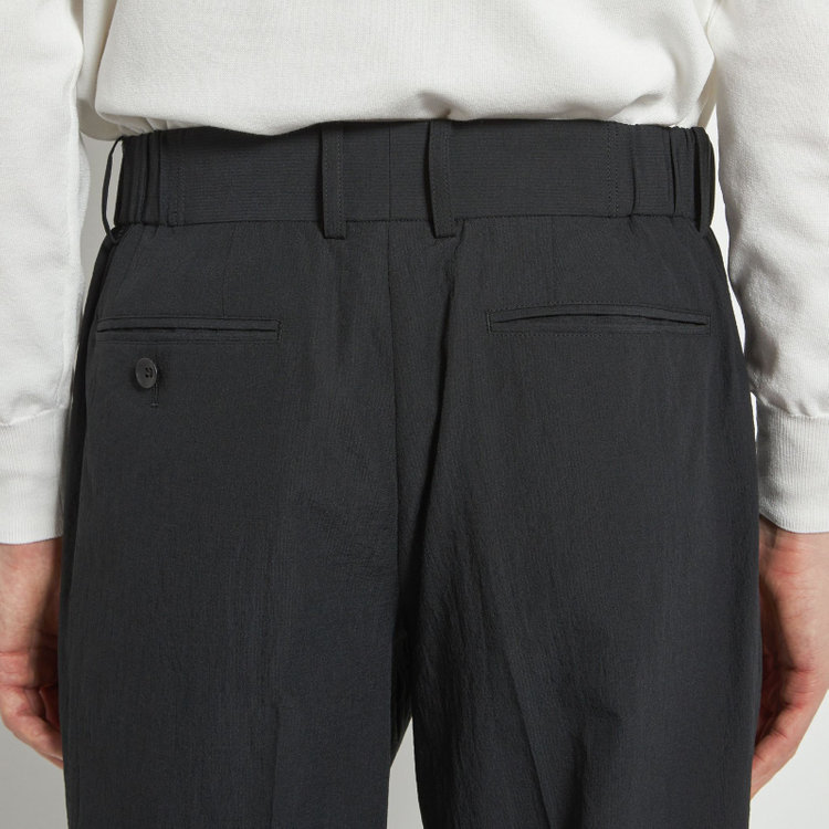 シルバーライン 【RBC】【春夏】2タックパンツ/ブラック/ウエストシャーリング仕様/4S AIR/※裾上げ必要 黒