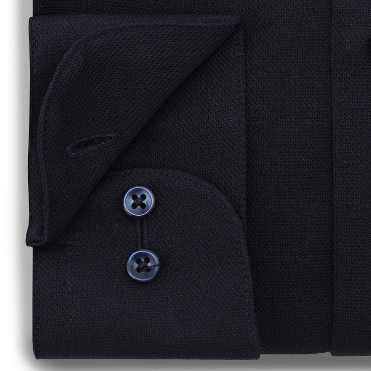 ブラックライン 【発送在庫あり】【BL】ボタンダウンワイシャツ/ネイビー/「4S」スーパーノンアイロン・ストレッチ 青濃色