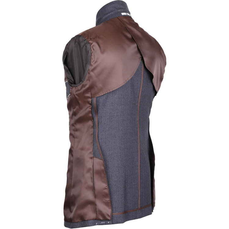 スーツセレクト 【CLASSICO TAPERED】【秋冬】2釦シングルスーツ 1タック/ネイビー×ストライプ/REDA ACTIVE/NEW ZEALAND WOOL MERINO/SHOWER CLEAN ネイビー系(紺)