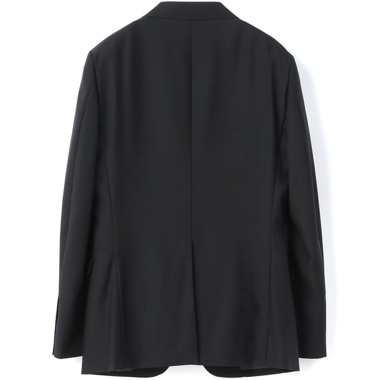 ブラックライン 【NEW-X】【年間】【フォーマル対応可】 2釦シングルスーツ 0タック/ブラック×ソリッド/LIMITED EDITION/Premium Black/※裾上げ必要 黒