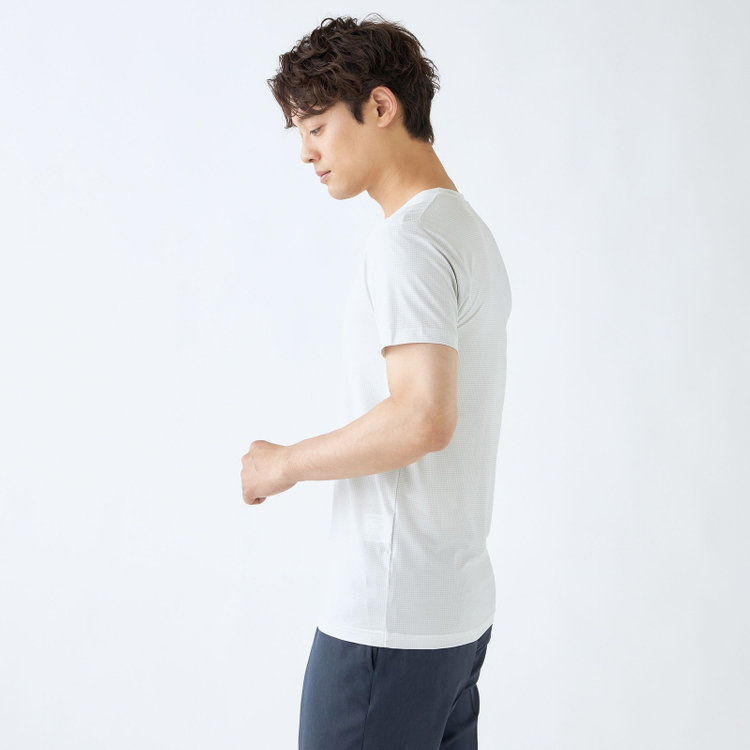 ソノタ ＼ワイシャツ用ビジネスアンダー/【COOL HERTZ:クールヘルツ】 Vネック半袖アンダーシャツ 白