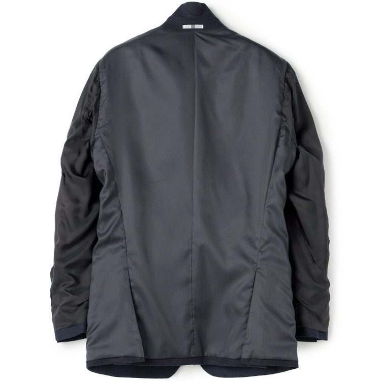 シルバーライン 【発送在庫あり】【CLASSICO TAPERED】【秋冬】2釦シングルスーツ 1タック/ネイビー×グレンチェック/RE:NEWOOL/※裾上げ必要 青中間