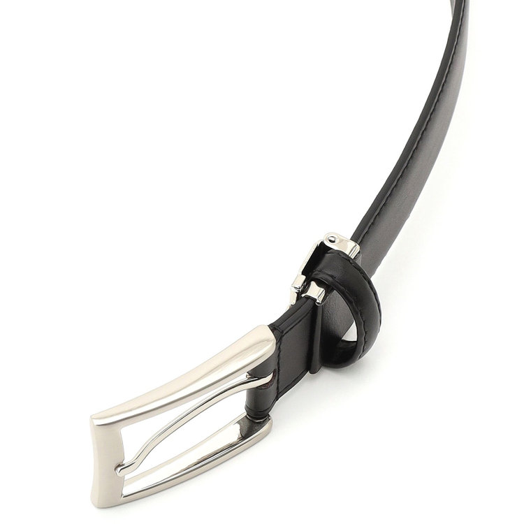 ブラックライン ピンバックルベルト 2.9幅/ブラック(ウエスト93cmまで対応) 黒